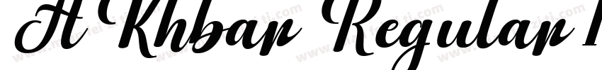AKhbar Regular 17PT字体转换